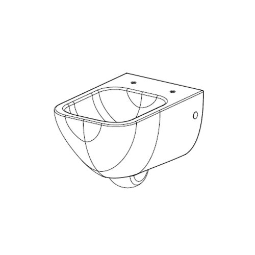 Immagine di Gessi TOTAL LOOK vaso sospeso a parete 6 litri, con sifone integrato, colore bianco finitura lucido 39114#518