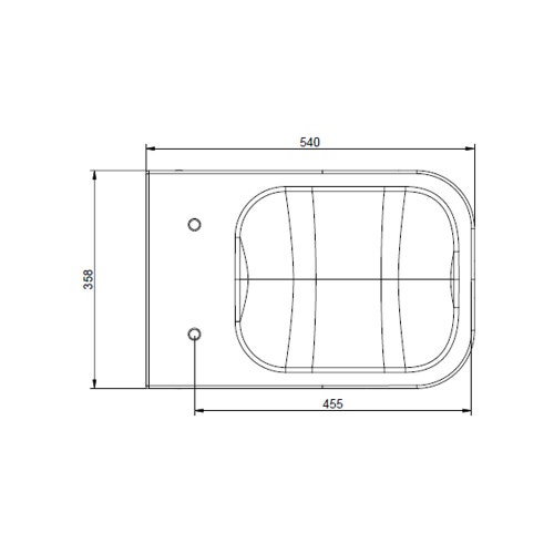 Immagine di Gessi TOTAL LOOK vaso sospeso a parete 6 litri, con sifone integrato, colore bianco finitura lucido 39114#518