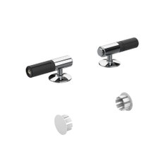 Immagine di Gessi ACCESSORIES cerniere con sistema "SOFT CLOSE" e tappi laterali per sedile 39168, finitura cromo 39184#031