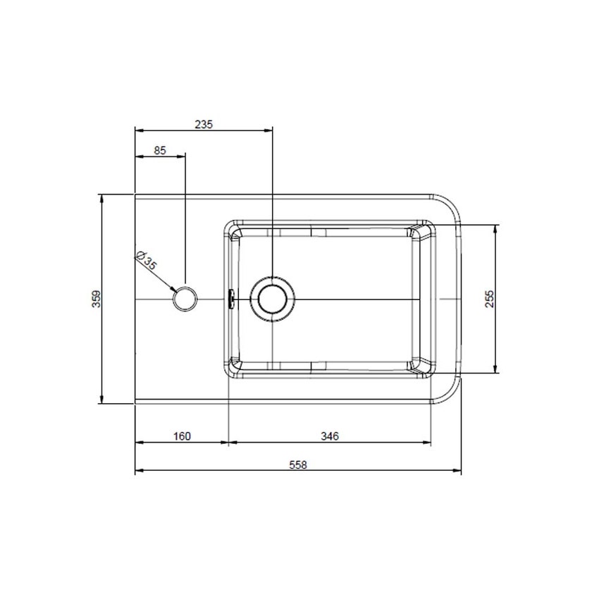 Immagine di Gessi TOTAL LOOK bidet in ceramica a parete, con troppopieno, con foro centrale per rubinetteria, colore bianco finitura lucido 37575#518
