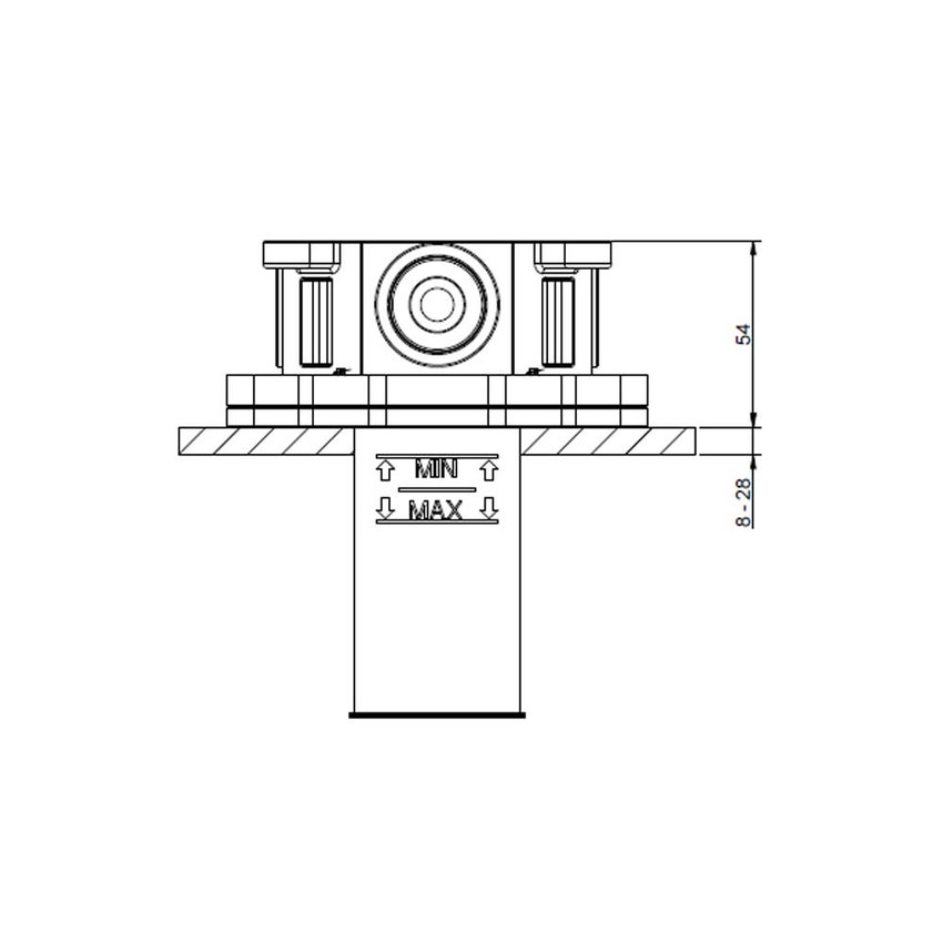 Immagine di Gessi Parte incasso per doccetta shut-off con miscelatore 09276#031