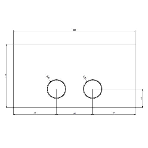 Immagine di Gessi TOTAL LOOK placca per VIEGA 1H, 2H, 2L, finitura cromo 54613#031