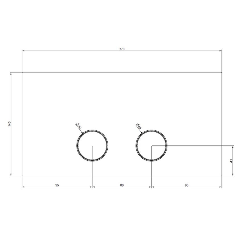 Immagine di Gessi TOTAL LOOK placca per VIEGA 1H, 2H, 2L, finitura cromo 54613#031
