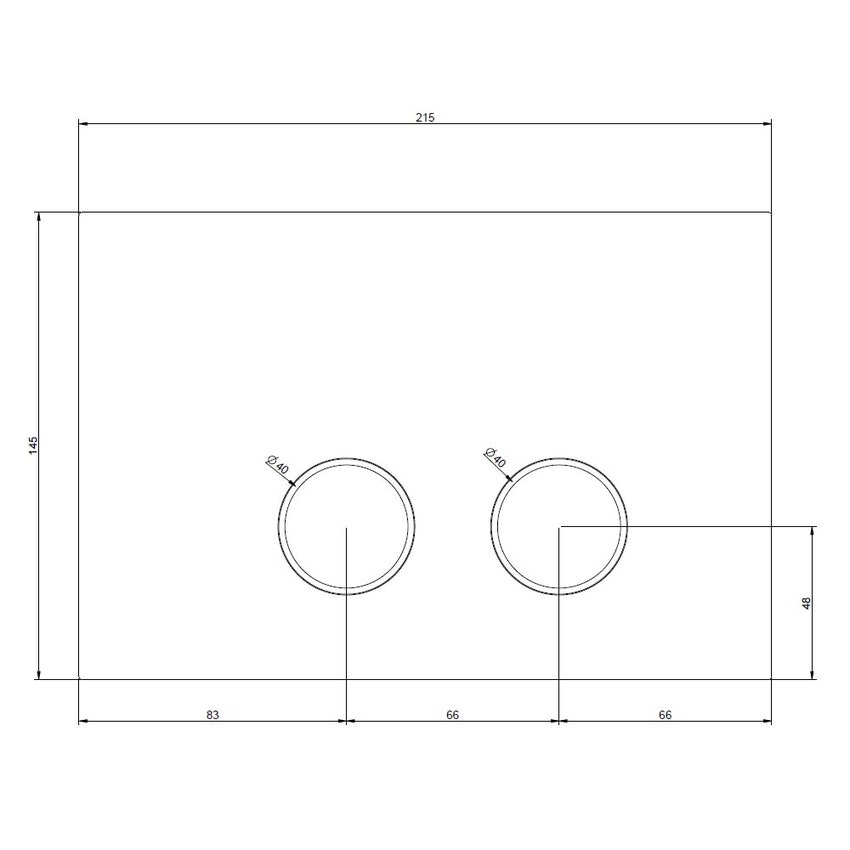 Immagine di Gessi TOTAL LOOK placca di finitura per GEBERIT OMEGA 12, finitura cromo 54615#031