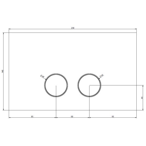 Immagine di Gessi TOTAL LOOK placca di finitura per VIEGA PREVISTA 12, finitura cromo 54621#031