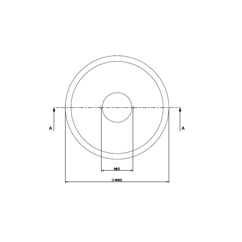 Immagine di Gessi TOTAL LOOK lavabo appoggio senza troppopieno cristalplant matt white 45903#521