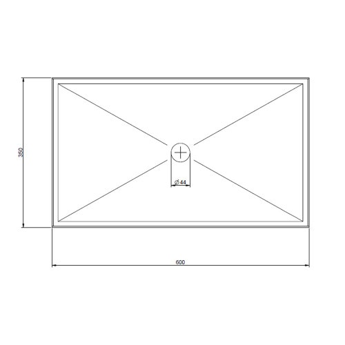 Immagine di Gessi TOTAL LOOK lavabo d'appoggio senza troppopieno 60x35 cm, finitura steel brushed 54606#239