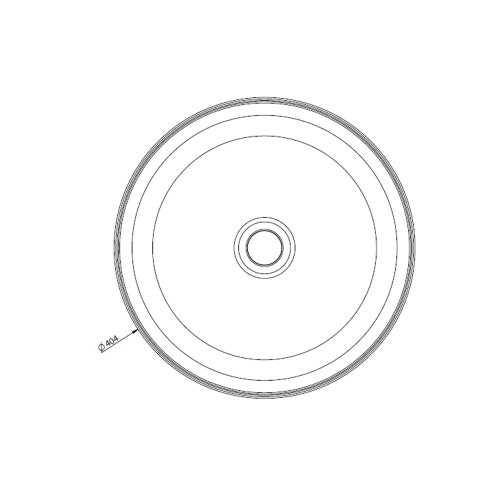 Immagine di Gessi TOTAL LOOK lavabo d'appoggio senza troppopieno, finitura white ceramic 43460#516