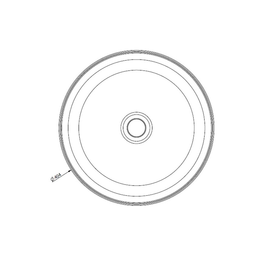 Immagine di Gessi TOTAL LOOK lavabo d'appoggio senza troppopieno, finitura white ceramic 43460#516
