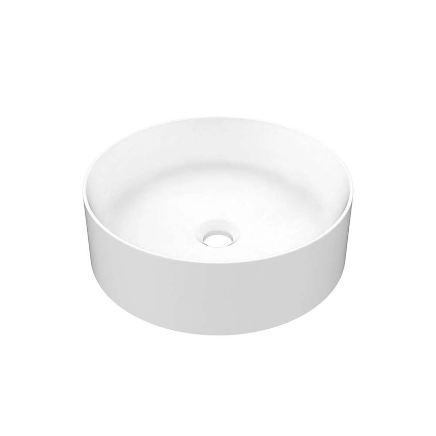 Immagine di Gessi TOTAL LOOK lavabo d'appoggio senza troppopieno, finitura white ceramic 43460#516