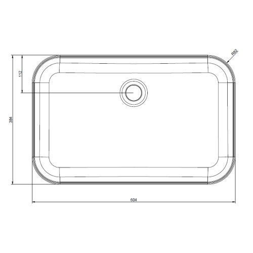 Immagine di Gessi TOTAL LOOK lavabo d'appoggio senza troppopieno, finitura white ceramic 43458#516