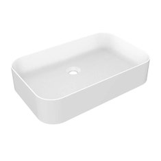 Immagine di Gessi TOTAL LOOK lavabo d'appoggio senza troppopieno, finitura white ceramic 43458#516