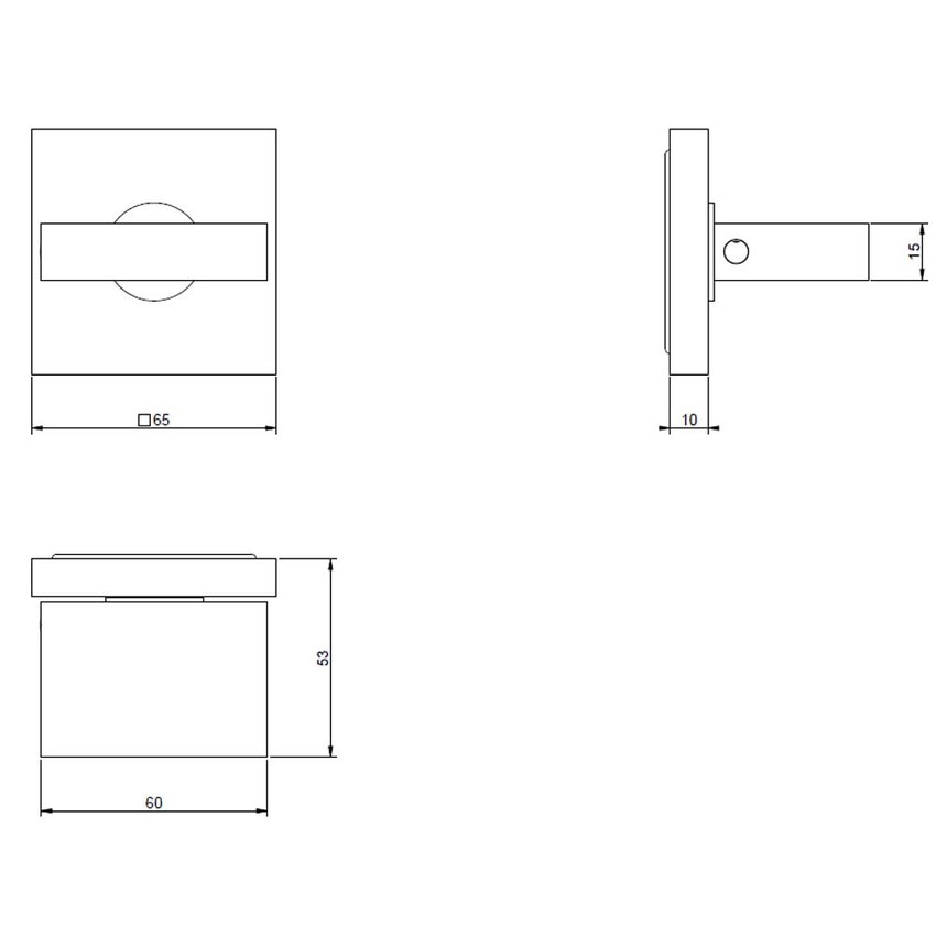 Immagine di Gessi SHOWER parte esterna rubinetto arresto alta portata. finitura cromo 43264#031
