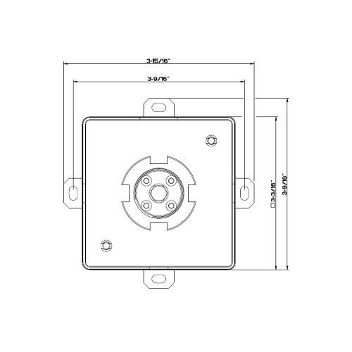 Immagine di Gessi Parte incasso soffione laterale orientabile 32987#031