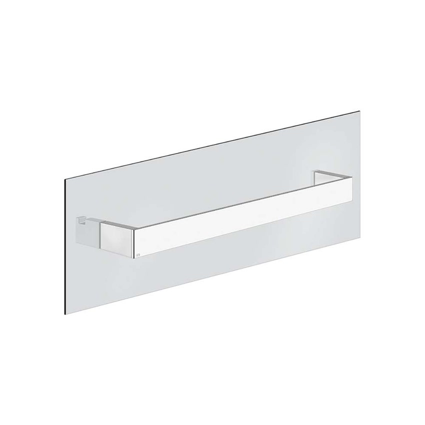 Immagine di Gessi ACCESSORIES maniglia e portasalvietta per vetro 45 cm, finitura cromo 20963#031