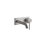 Immagine di Gessi 316 TRAME miscelatore lavabo a parete bocca media senza scarico, finitura steel brushed 54088#239