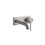 Immagine di Gessi 316 TRAME miscelatore lavabo a parete, bocca lunghezza personalizzata, senza scarico, finitura steel brushed 54084#239