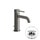 Gessi 316 TRAME miscelatore lavabo, con scarico e flessibili di collegamento, finitura steel brushed 54301#239