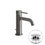 Immagine di Gessi 316 TRAME miscelatore lavabo, con scarico e flessibili di collegamento, finitura steel brushed 54301#239