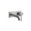 Immagine di Gessi 316 TRAME miscelatore Lavabo a parete bocca lunghezza personalizzata senza scarico, finitura steel brushed 54384#239