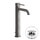 Gessi 316 INTRECCIO miscelatore Lavabo alto bocca corta con piletta Stop&Go con flessibili di collegamento, finitura steel brushed 54104#239