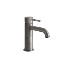 Immagine di Gessi 316 INTRECCIO miscelatore lavabo senza scarico con flessibili di collegamento, finitura steel brushed 54102#239