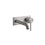 Immagine di Gessi 316 INTRECCIO miscelatore lavabo a parete bocca media senza scarico, finitura steel brushed 54188#239