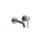 Gessi 316 MECCANICA miscelatore lavabo a parete bocca lunga senza scarico, finitura steel brushed 54286#239