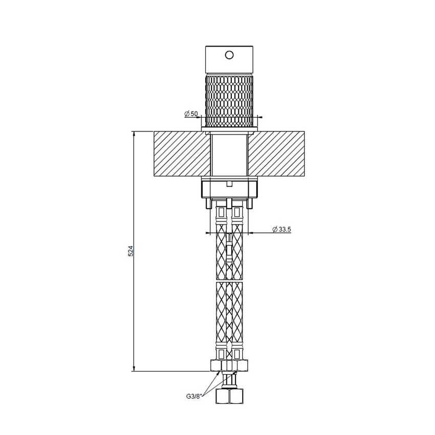 Immagine di Gessi 316 MECCANICA comando remoto, finitura cromo 54205#239