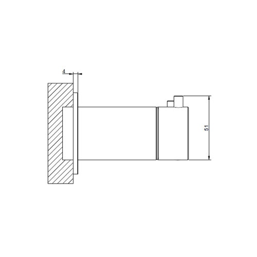 Immagine di Gessi 316 miscelatore termostatico doccia, a parete, 3 uscite, senza corpo incasso, finitura steel brushed 54236#239