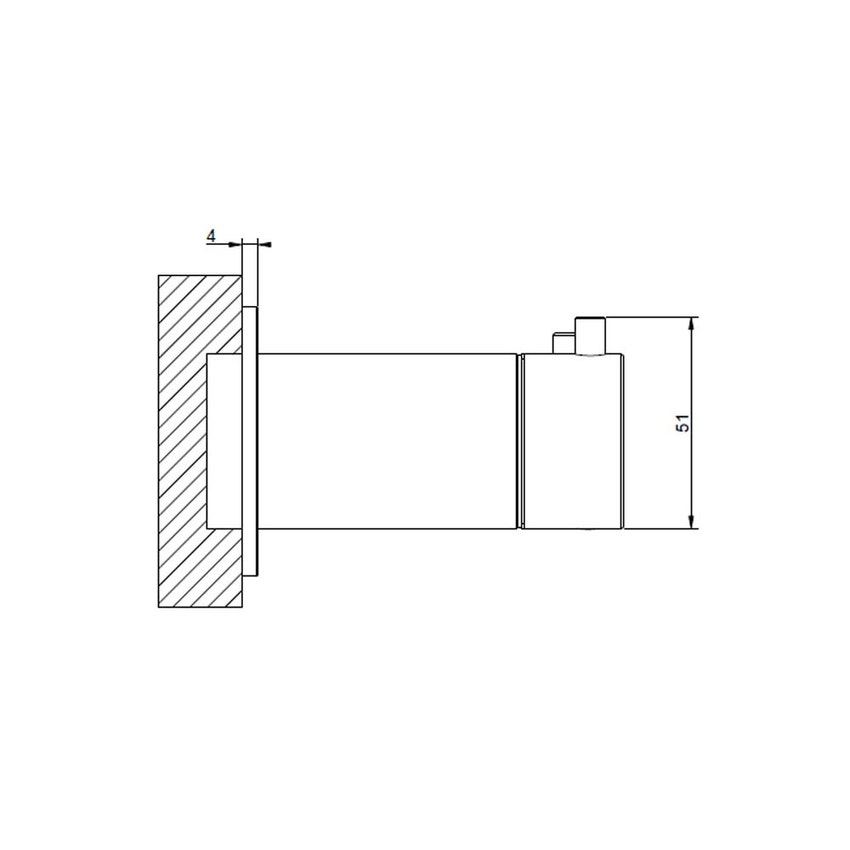 Immagine di Gessi 316 miscelatore termostatico doccia, a parete, 3 uscite, senza corpo incasso, finitura steel brushed 54236#239
