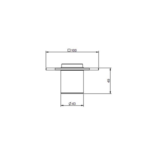 Immagine di Gessi 316 SHOWER miscelatore termostatico alta portata a parete 3 uscite indipendenti, installazione verticale/orizzontale, finitura cromo 54506#239