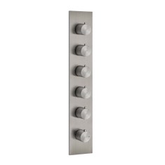 Immagine di Gessi 316 SHOWER miscelatore termostatico alta portata a parete 5 uscite indipendenti, installazione verticale/orizzontale, finitura cromo 54520#239
