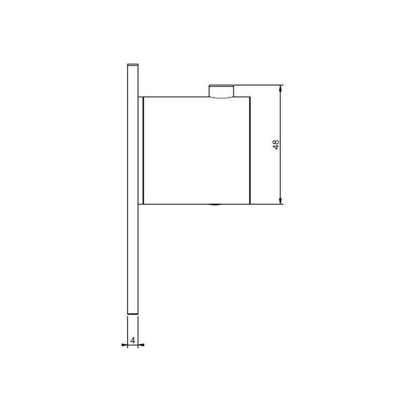 Immagine di Gessi 316 SHOWER miscelatore termostatico alta portata a parete, finitura steel brushed 54554#239
