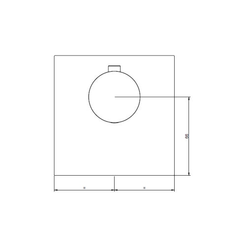 Immagine di Gessi 316 SHOWER miscelatore termostatico alta portata a parete, finitura steel brushed 54554#239