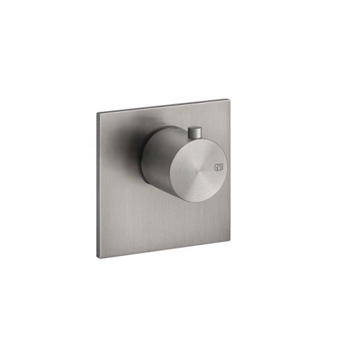 Immagine di Gessi 316 SHOWER miscelatore termostatico alta portata a parete, finitura steel brushed 54554#239