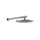 Gessi SHOWER braccio doccia con soffione a parete ø 30 cm, orientabile, finitura steel brushed 54145#239