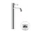 Immagine di Gessi INCISO- miscelatore lavabo H.34 cm, con piletta Stop&Go e flessibili di collegamento, finitura cromo 58003#031