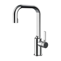 Immagine di Gessi INCISO- miscelatore lavabo alto senza scarico con flessibili di collegamento, finitura cromo 58006#031