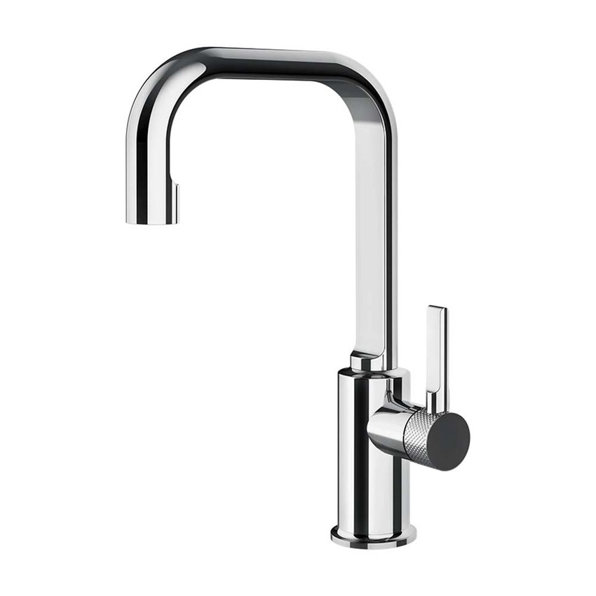 Immagine di Gessi INCISO- miscelatore lavabo alto senza scarico con flessibili di collegamento, finitura cromo 58006#031