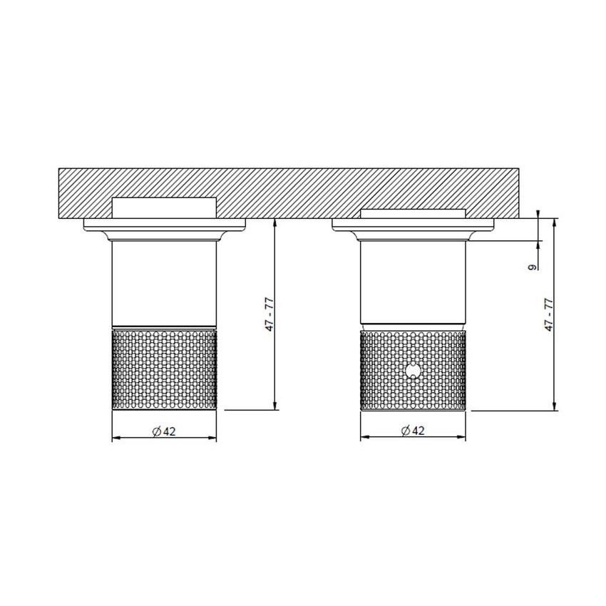 Immagine di Gessi INCISO SHOWER miscelatore doccia a parete due vie con deviatore bagno/doccia, finitura cromo 58077#031
