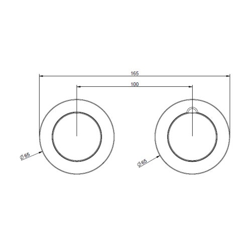 Immagine di Gessi INCISO SHOWER miscelatore termostatico a parete 1 via, finitura cromo 58131#031