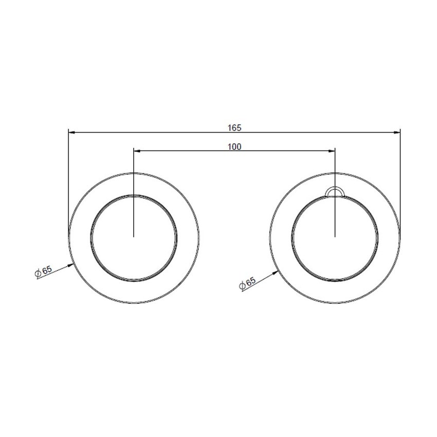 Immagine di Gessi INCISO SHOWER miscelatore termostatico a parete 1 via, finitura cromo 58131#031