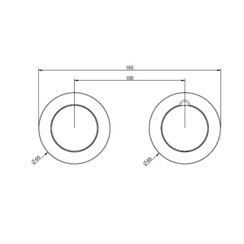 Immagine di Gessi INCISO SHOWER miscelatore termostatico a parete 2 vie, finitura cromo 58133#031