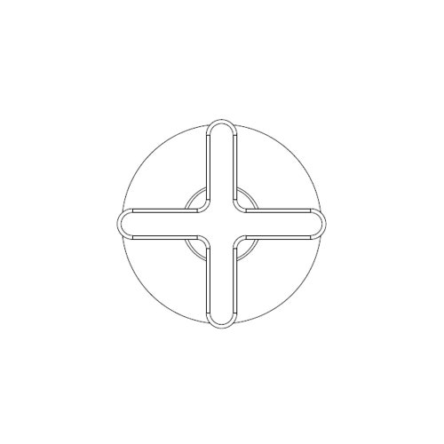 Immagine di Gessi INCISO SHOWER parte esterna Rubinetto d'arresto alta portata, finitura cromo 58363#031