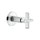 Gessi INCISO SHOWER parte esterna Rubinetto d'arresto alta portata, finitura cromo 58363#031
