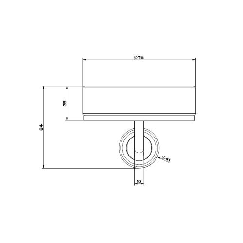Immagine di Gessi INCISO ACCESSORIES porta sapone a parete colore nero, finitura cromo 58502#031