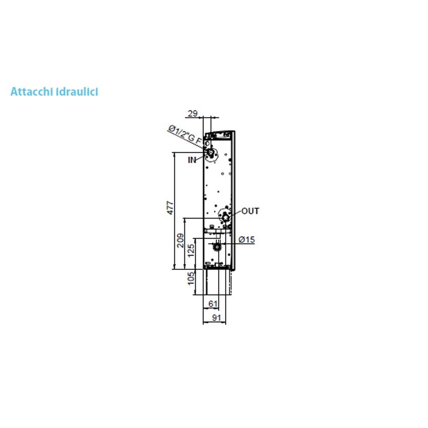 Immagine di Sabiana Carisma WHISPER CFF-ECM-MVM-2V-CB-T 10 Ventilconvettore residenziale con valvola a 2 vie con mobile, con comando CB-Touch e unità di potenza UP-Touch (attacchi sinistri) 0071441