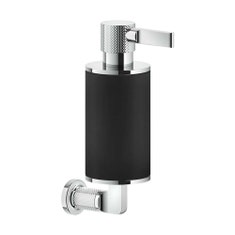 Immagine di Gessi INCISO ACCESSORIES dispenser a parete colore nero, finitura cromo 58514#031