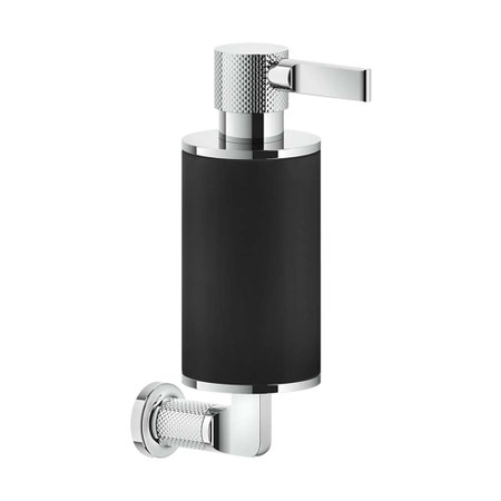 Immagine di Gessi INCISO ACCESSORIES dispenser a parete colore nero, finitura cromo 58514#031